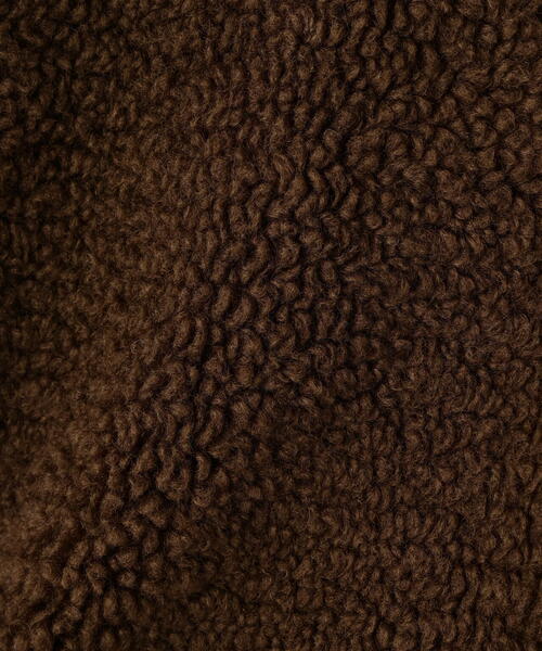 N.（N. Natural Beauty Basic）（エヌエヌナチュラルビューティーベーシック）の「ノーカラーボアブルゾン（ブルゾン・レディース・ブラウン/イエロー/オフホワイト・MEDIUM/SMALL）」の15枚目の写真