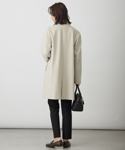 J.PRESS Ladies（J.プレス レディス）の「ショートビーバー スタンドカラー コート（その他アウター・レディース・ライトグレー系/ブラック系/ベージュ系・S/XS）」の21枚目の写真