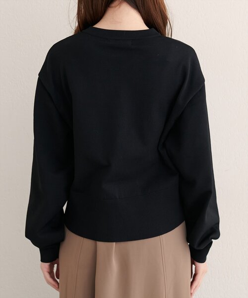 natural couture（ナチュラルクチュール）の「ぷっくり金釦ポケ付きカーデ（カーディガン/ボレロ・レディース・ブラウン/ネイビー/ブラック/オフホワイト・FREE）」の7枚目の写真