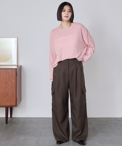 ※MomochMARK&LONA パンツ 2タック ワイドカーゴ スラックスパンツ MONO-MART│MONO-MART