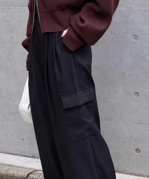 2タック ワイドカーゴ タックスラックスパンツ MONO-MART│MONO-MART