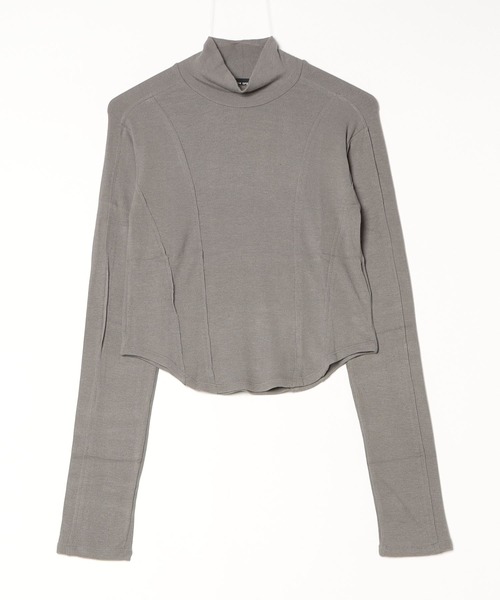 MAISON SPECIAL(メゾンスペシャル)の「Angel Wool Turtleneck Tops / エンジェルウールタートルネックカットソー(Tシャツ/カットソー・レディース・ブラック/チャコールグレー/ピンク/ホワイト・FREE)」の5枚目の写真