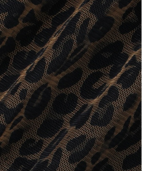 Right-on（ライトオン）の「【HONEYSUCKLE ROSE】レオパード柄チュールスカート（スカート・レディース・ダークグレー/ブラウン・L/M）」の11枚目の写真