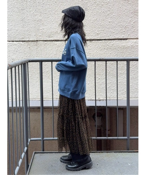 Right-on（ライトオン）の「【HONEYSUCKLE ROSE】レオパード柄チュールスカート（スカート・レディース・ダークグレー/ブラウン・L/M）」の13枚目の写真