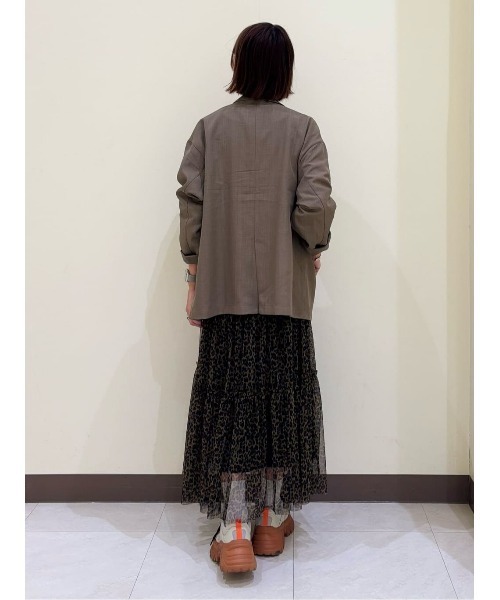 Right-on（ライトオン）の「【HONEYSUCKLE ROSE】レオパード柄チュールスカート（スカート・レディース・ダークグレー/ブラウン・L/M）」の17枚目の写真