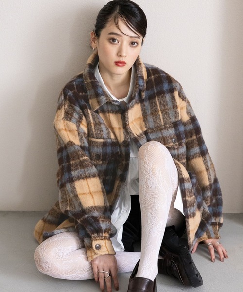シャギーチェックBIG CPOジャケット（ブルゾン）｜RAGEBLUE（レイジ