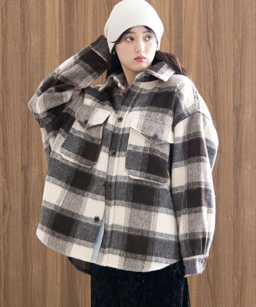 シャギーチェックBIG CPOジャケット（ブルゾン）｜RAGEBLUE（レイジ
