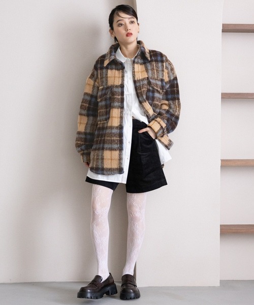 セール】シャギーチェックBIG CPOジャケット（ブルゾン）｜RAGEBLUE