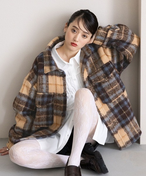 セール】シャギーチェックBIG CPOジャケット（ブルゾン）｜RAGEBLUE