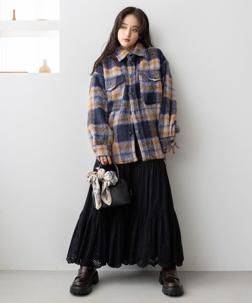 セール】シャギーチェックBIG CPOジャケット（ブルゾン）｜RAGEBLUE