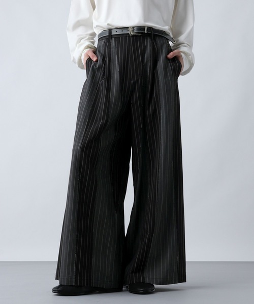 HARE ワイドパンツ Sサイズ ブラック HARE⁄DABOルーズワイドパンツ⁄Sサイズ⁄ブラック HARE（ハレ）の「DABO