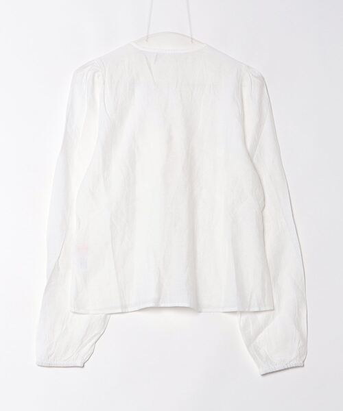 gossip!ロサンゼルス(ゴシップロサンゼルス)の「フロントリボン 楊柳風パフスリーブシャツ(シャツ/ブラウス・レディース・ホワイト・FREE)」の18枚目の写真