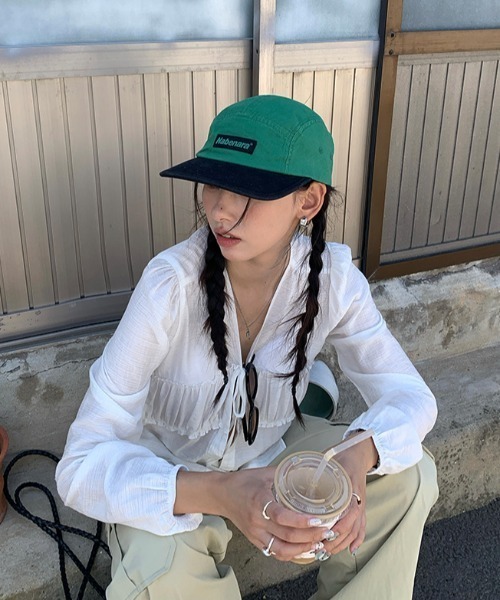 gossip!ロサンゼルス(ゴシップロサンゼルス)の「フロントリボン 楊柳風パフスリーブシャツ(シャツ/ブラウス・レディース・ホワイト・FREE)」の11枚目の写真