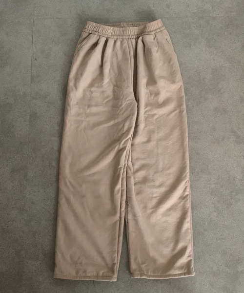 SHEPP(シープ)の「裏ボア ルーズシルエットワイドパンツ(スウェットパンツ・レディース・アイボリー/ブラック/ベージュ・L/M)」の8枚目の写真