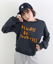 ABYS | 配色ロゴプリント裏毛スウエット(スウェット)