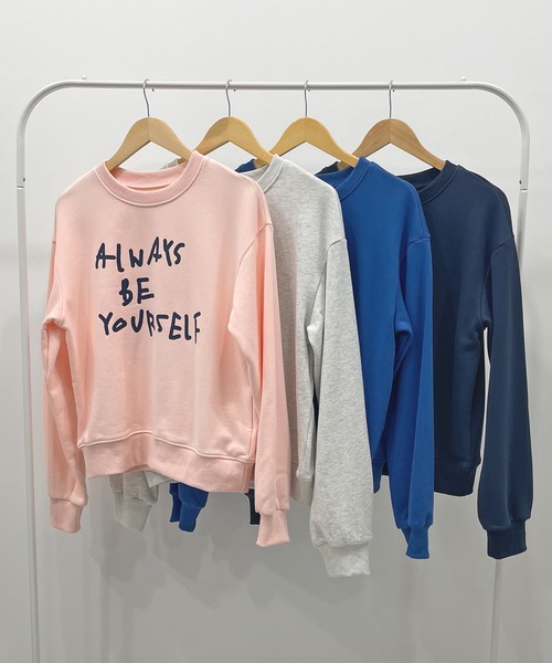 ABYS(アビス)の「配色ロゴプリント裏毛スウエット(スウェット・レディース・ライトピンク/グレー/ブルー/ネイビー・FREE)」の11枚目の写真