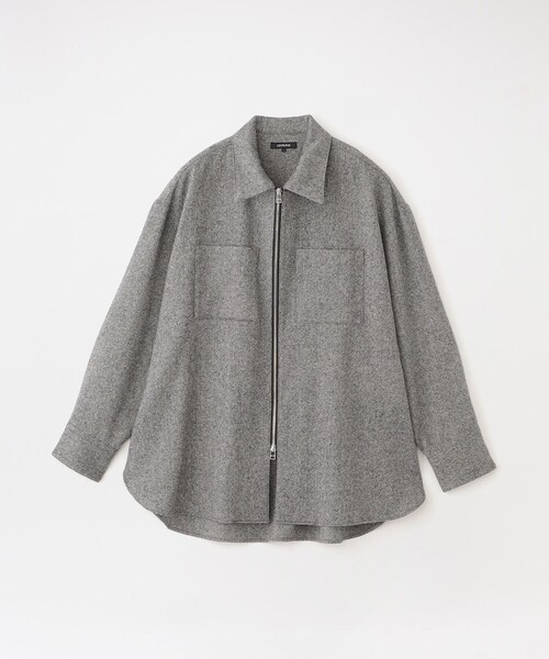 LOVELESS（ラブレス）の「シモーネツイードオーバージップシャツ（シャツ/ブラウス・メンズ・ライトグレー/ブラウン系その他3/グリーン系その他3・L/M）」の2枚目の写真