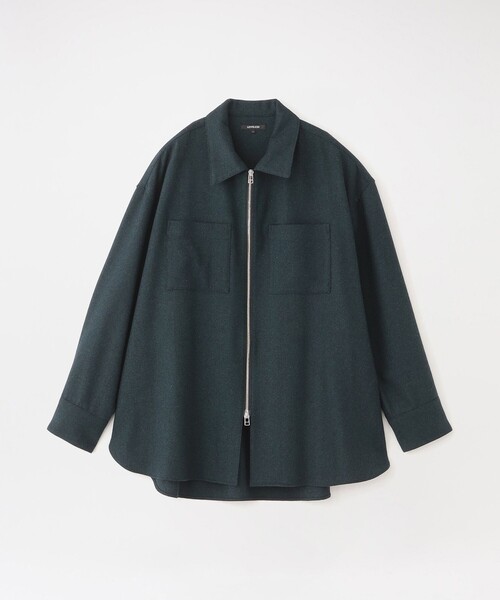 LOVELESS（ラブレス）の「シモーネツイードオーバージップシャツ（シャツ/ブラウス・メンズ・ライトグレー/ブラウン系その他3/グリーン系その他3・L/M）」の3枚目の写真