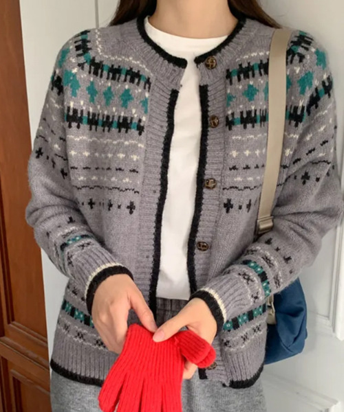 セール】ノルディック ニットカーディガン（ニット/セーター）｜VIVID