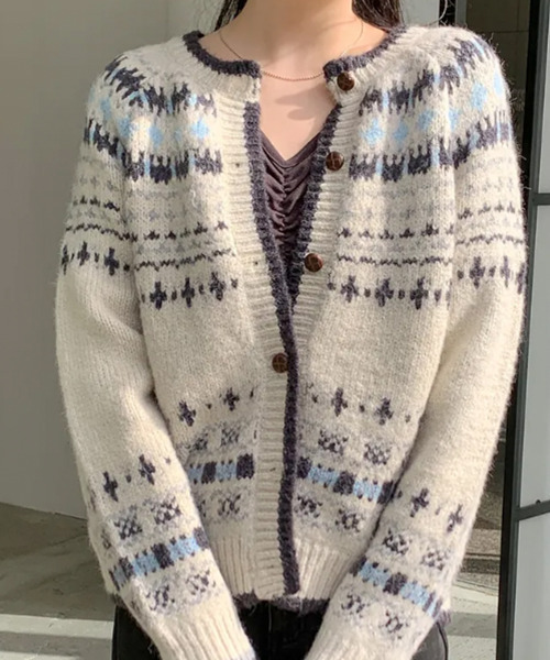 セール】ノルディック ニットカーディガン（ニット/セーター）｜VIVID