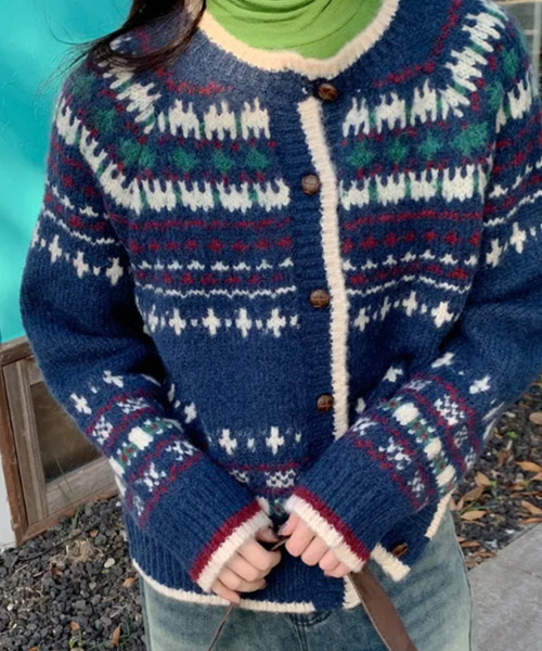 セール】ノルディック ニットカーディガン（ニット/セーター）｜VIVID