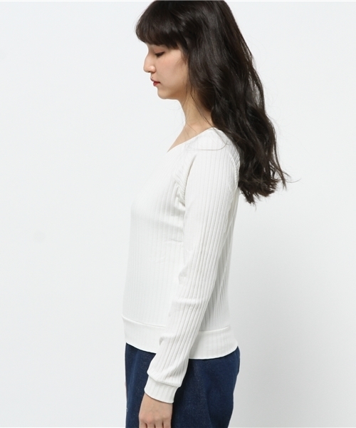 Chico（チコ）の「トタンテレコ長袖PO（Tシャツ/カットソー・レディース・アイボリー/ライトグレー/ブラック・FREE）」の5枚目の写真