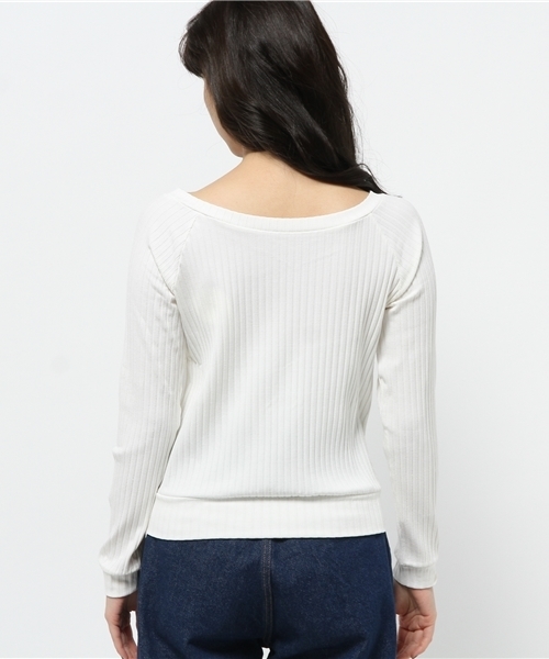 Chico（チコ）の「トタンテレコ長袖PO（Tシャツ/カットソー・レディース・アイボリー/ライトグレー/ブラック・FREE）」の6枚目の写真