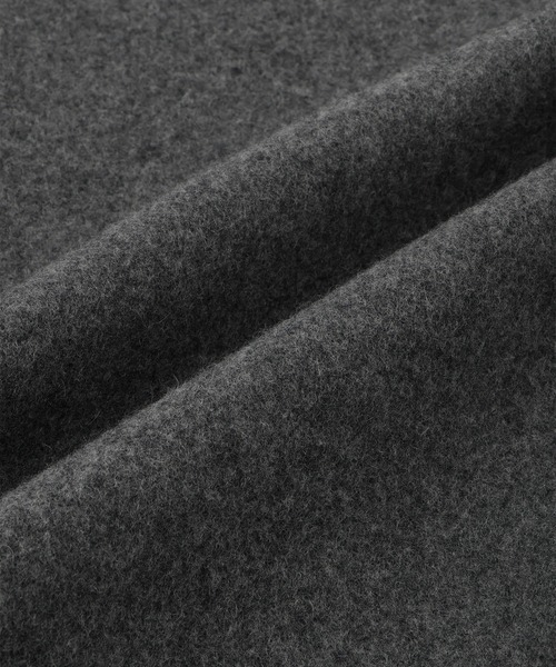 ADAM ET ROPE'（アダムエロペ）の「Super140'sメルトンシャツコート（ステンカラーコート・レディース・ベージュ系その他/グレー・38/36）」の16枚目の写真