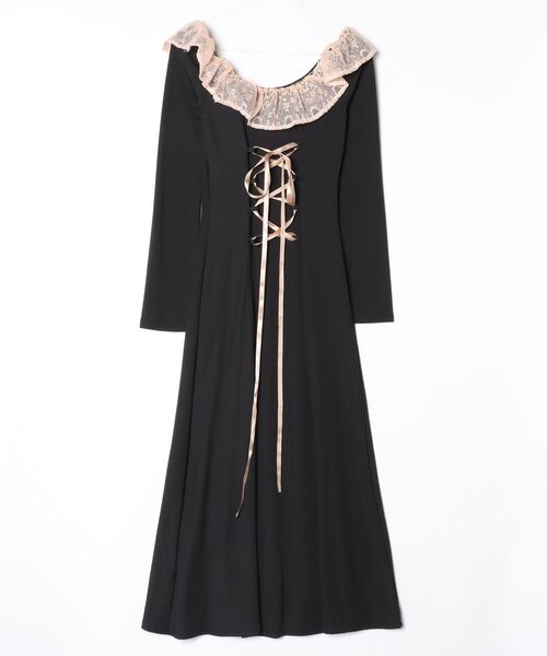 セール】【Y2Kガーリー】レースフリルカラー付きヴィンテージ