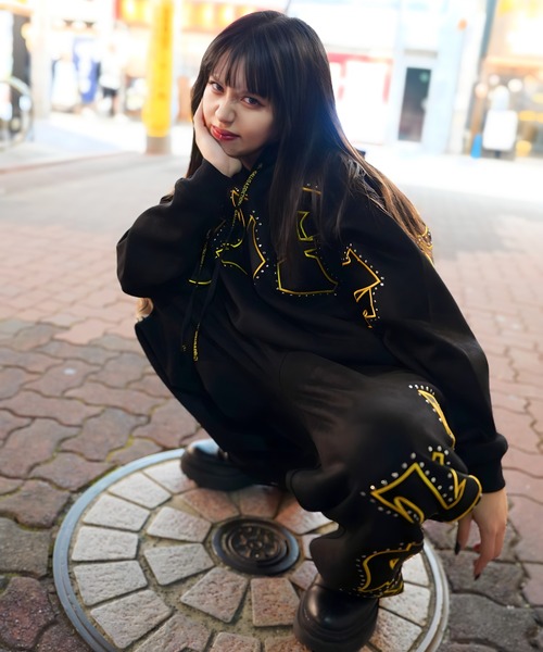 GA×GALFY-スウェードキラキラSETUP（セットアップ）｜GALFY