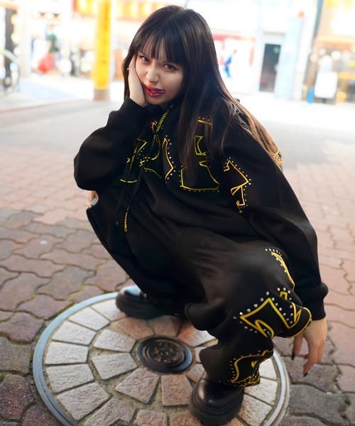 GA×GALFY-スウェードキラキラSETUP（セットアップ）｜GALFY