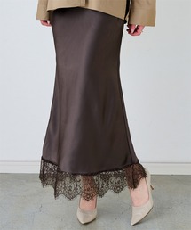 ur's（ユアーズ）の「レースサテンマーメイドスカート（スカート）」