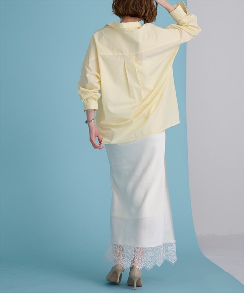 UR'S（ユアーズ）の「レースサテンマーメイドスカート（スカート・レディース・ダークブラウン/ブラック/ネイビー/ホワイト・S/L/M）」の19枚目の写真