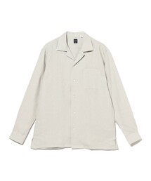 BEAMS F | リネン ソリッド オープンカラーシャツ(シャツ/ブラウス)