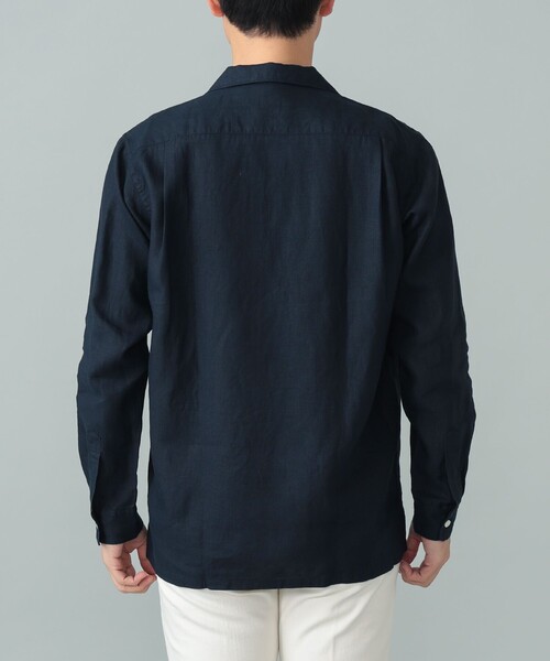 BEAMS F(ビームスエフ)の「リネン ソリッド オープンカラーシャツ(シャツ/ブラウス・メンズ・ホワイト/ライトグレー/ネイビー/ロイヤルブルー・SMALL/MEDIUM/LARGE/X-LARGE)」の21枚目の写真
