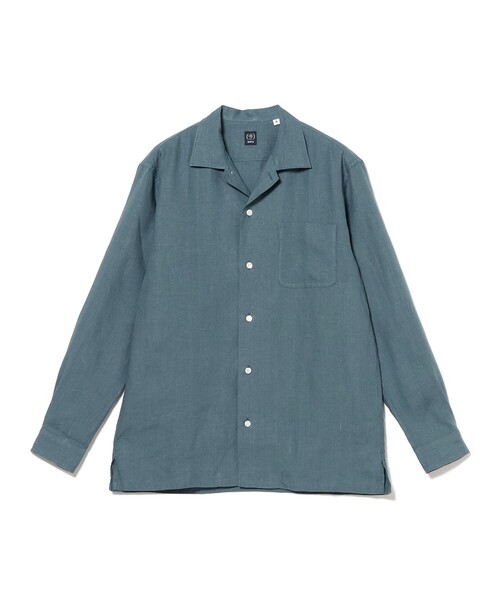 BEAMS F(ビームスエフ)の「リネン ソリッド オープンカラーシャツ(シャツ/ブラウス・メンズ・ホワイト/ライトグレー/ネイビー/ロイヤルブルー・SMALL/MEDIUM/LARGE/X-LARGE)」の22枚目の写真