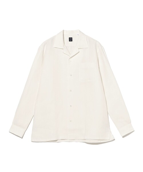 BEAMS F(ビームスエフ)の「リネン ソリッド オープンカラーシャツ(シャツ/ブラウス・メンズ・ホワイト/ライトグレー/ネイビー/ロイヤルブルー・SMALL/MEDIUM/LARGE/X-LARGE)」の15枚目の写真