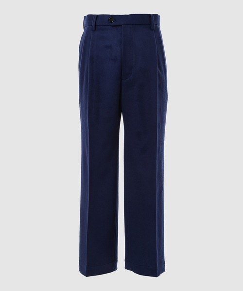 WhoWhat(フーワット)の「WOOL BEAVER TROUSERS(その他パンツ・メンズ・ブルー/ブラック・M)」の1枚目の写真