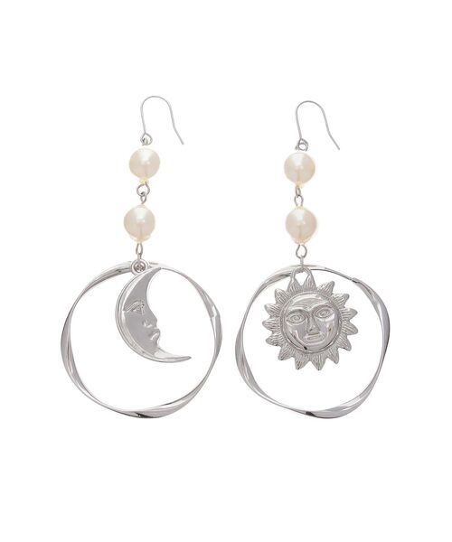 EVRIS(エヴリス)の「CIRCLE SUNNY MOTIFピアス(ピアス(両耳用)・レディース・シルバー/ゴールド・FREE)」の6枚目の写真