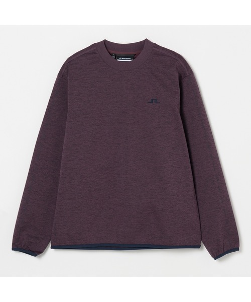 J.LINDEBERG(ジェイリンドバーグ)の「【J.LINDEBERG/GOLF】クルーネックミッドレイヤー(その他トップス・メンズ・パープル・M)」の1枚目の写真