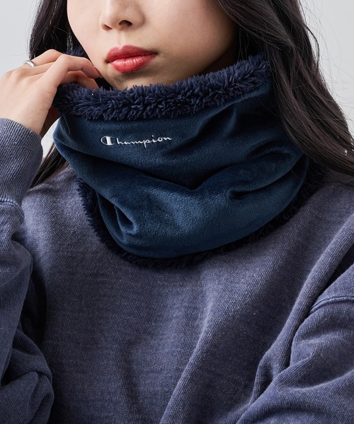 セール】【Champion】788-0122 ベロア調ボアネックウォーマー（ネック