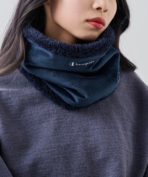 セール】【Champion】788-0122 ベロア調ボアネックウォーマー（ネック