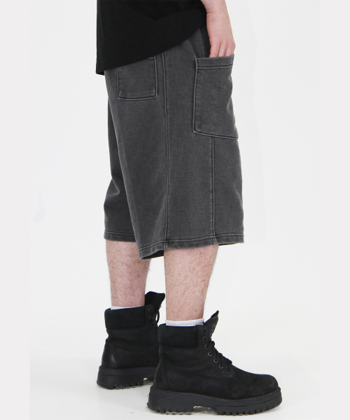 CRIGUN（クリガン）の「ポケットバミューダパンツピグメントBLACK（その他パンツ・レディース・ブラック・MEDIUM/LARGE/X-LARGE）」の3枚目の写真