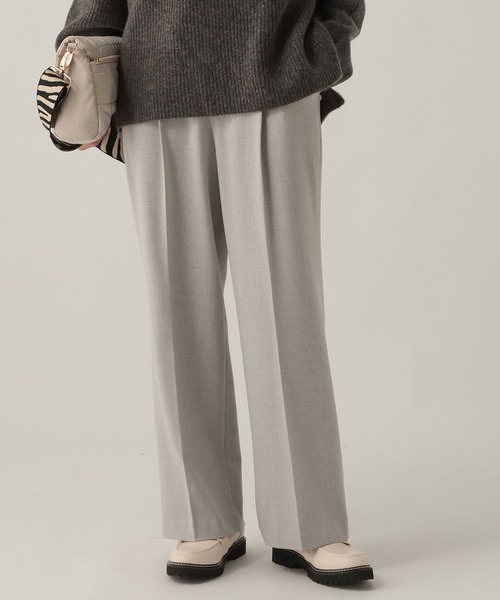 Elura(エルーラ)の「スリムウォームセミフレアパンツ<低身長サイズあり>/605971(その他パンツ・レディース・グレー系その他/ライトピンク/チャコールグレー/グレー/ネイビー/ライトグレー・MEDIUM/LARGE/FREE(S))」の11枚目の写真