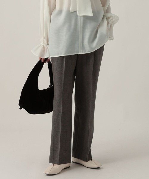 Elura(エルーラ)の「スリムウォームセミフレアパンツ<低身長サイズあり>/605971(その他パンツ・レディース・グレー系その他/ライトピンク/チャコールグレー/グレー/ネイビー/ライトグレー・MEDIUM/LARGE/FREE(S))」の17枚目の写真