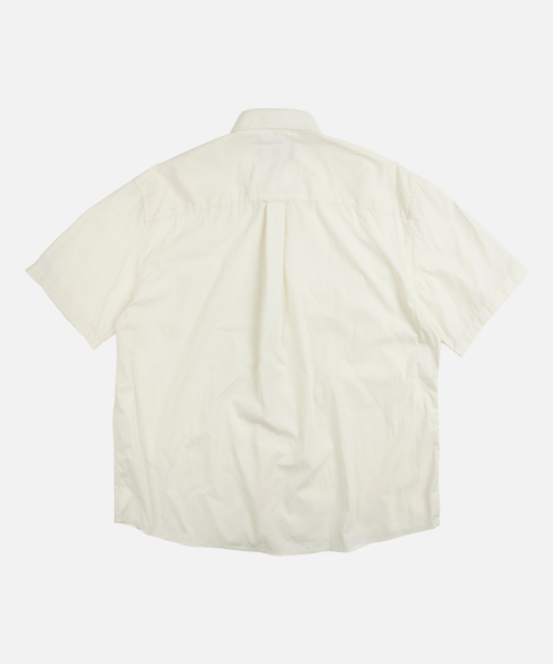 FRIZMWORKS(フリズムワークス)の「FEATHER CN RELAXED HALF SHIRT _ IVORY(シャツ/ブラウス・メンズ・その他・SMALL/MEDIUM/LARGE)」の2枚目の写真