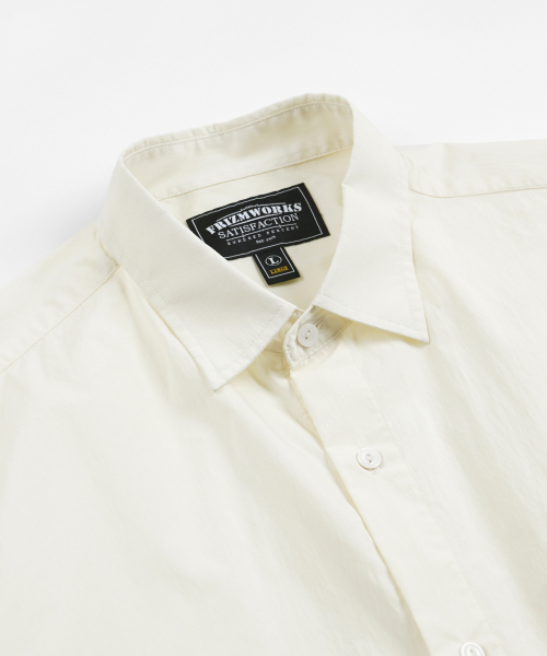 FRIZMWORKS(フリズムワークス)の「FEATHER CN RELAXED HALF SHIRT _ IVORY(シャツ/ブラウス・メンズ・その他・SMALL/MEDIUM/LARGE)」の3枚目の写真
