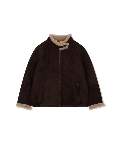 MOAA(モア)の「Chestnut Faux Shearling Jacket (WALNUT)(ムートンコート・レディース・その他・SMALL/MEDIUM)」の2枚目の写真