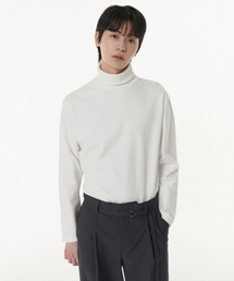 フォンテタートルネック長袖Tシャツ[オフホワイト]