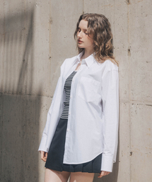 SALT AND CHOCOLATE（ソルトアンドチョコレート）の「SAC Logo Oversized Fit Poplin Shirt White 4W2417001（シャツ/ブラウス）」